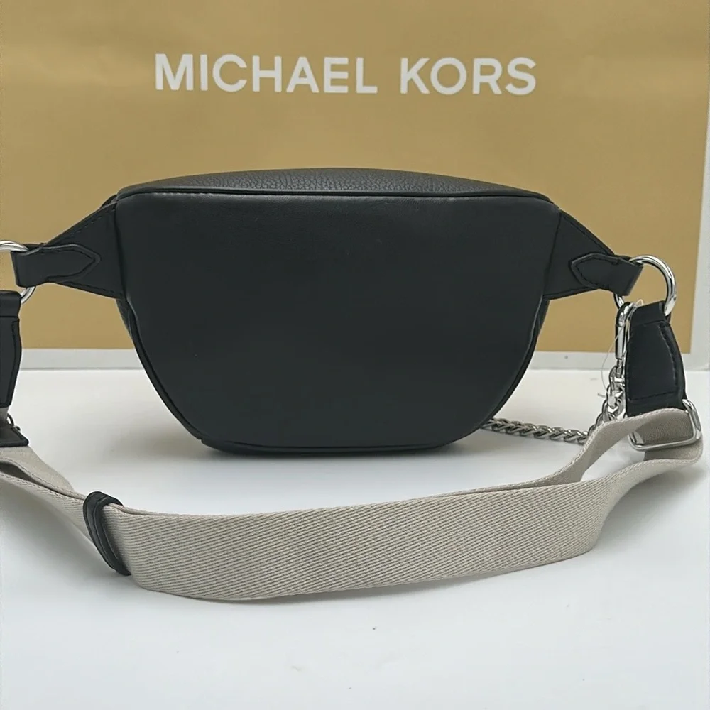 Michael Kors Maisie 2 In 1 Small Leather Waist pack Fanny pack Bag (Black) MK - Picture 7 of 16